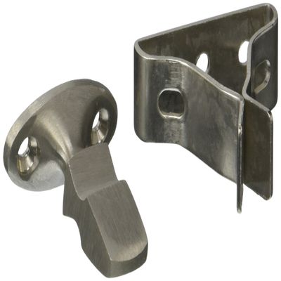 Deltana Shutter Door Holder,2-3/4"Satin Nicke