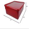 Romanoff Double Stowaway Tray with Lid, Red view 2