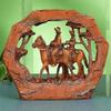 2 Cowboys Riding Red Rock Decoration Design Collectible Figurine Model view 1