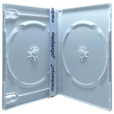 200 Premium Standard Solid White Color Double DVD Cases (100% New Material)