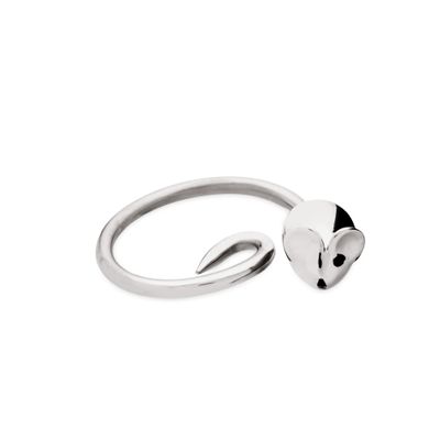 Alessi Pip Key Ring Aleesi FGO02 Pip Key Ring, Silver