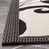 SAFAVIEH Washable Rug Outdoor Courtyard Collection - 7'10" Square, Sand & Black, Non-Shedding & Easy Cleaning, Ideal for Patio, Backyard, Mudroom (CY2961-3901) view 3