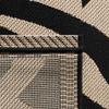 SAFAVIEH Washable Rug Outdoor Courtyard Collection - 7'10" Square, Sand & Black, Non-Shedding & Easy Cleaning, Ideal for Patio, Backyard, Mudroom (CY2961-3901) view 4