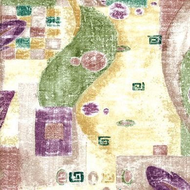 13 Gauge Colorful Escape Series 6120 Potpourri Vinyl Tablecloth 54" X 75' Roll