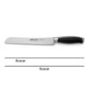 Arcos Bread Knife 8 Inch Nitrum Stainless Steel and 220 mm blade. Obtain a great variety of cuts for your food. Ideal knife for daily domestic use. Series Kyoto. Color Black view 2