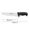 Arcos Pastry Knife/Cake Knife 10 Inches Nitrum Stainless Steel and 250 mm blade. Cut, section, and slice bases for cakes Ergonomic Polypropylene Handle. Series 2900. Color Black view 2