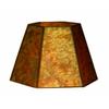 Upgradelights Amber Mica 12 Inch Hex Washer Fitter Lampshade 7x12x8 view 2