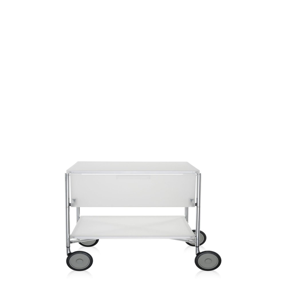 Kartell Mobil Drawers on Wheels by Antonio Citterio with Oliver Low, Pack of 1, Opaline Ice
