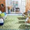 SAFAVIEH Washable Rug Outdoor Courtyard Collection - 7'10" Square, Olive & Natural, Non-Shedding & Easy Cleaning, Ideal for Patio, Backyard, Mudroom (CY2098-1E06) view 1