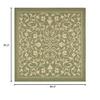 SAFAVIEH Washable Rug Outdoor Courtyard Collection - 7'10" Square, Olive & Natural, Non-Shedding & Easy Cleaning, Ideal for Patio, Backyard, Mudroom (CY2098-1E06) view 2