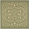 SAFAVIEH Washable Rug Outdoor Courtyard Collection - 7'10" Square, Olive & Natural, Non-Shedding & Easy Cleaning, Ideal for Patio, Backyard, Mudroom (CY2098-1E06) view 3
