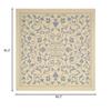 SAFAVIEH Washable Rug Outdoor Courtyard Collection - 7'10" Square, Natural & Blue, Non-Shedding & Easy Cleaning, Ideal for Patio, Backyard, Mudroom (CY2098-3101) view 2