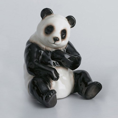 Franz Porcelain "Bamboo Song Bird", Panda Bear Figurine, XP1001A