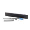 HY-C Adjustable Smoke Guard for 28.5" L x 48" W Fireplaces, Black Powder Coat Finish, 4" Height view 2