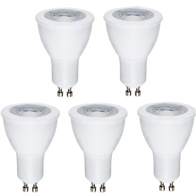 CBConcept UL-Listed GU10 LED Light Bulbs, 5-Pack, 6 Watt, 550 Lumen, Warm White 3000K, 50W Halogen Equivalent, 36Beam Angle, 120 Volt,Not Dimmable,Recessed/Track Lighting | Designed in San Francisco