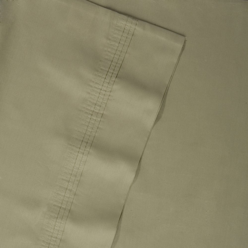 Pointehaven 300 TC Deep Pocket 100-Percent Egyptian Cotton Sheet Set, Sage, Twin XL