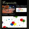 Balloon design plastic table cover view 2