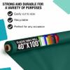 Party Solids Dark Green Plastic Table Cover Roll 40" X 100' Table Cloth Plastic Cover Roll - Premium Quality Thick 0.5 MIL Banquet Rolls - Disposable Tablecloth Rolls view 2