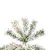 Vickerman 6.5' Flocked Pacific Pencil Artificial Christmas Tree, Unlit - Lifelike Indoor Seasonal Home Decor - Maintenance Free Flocked Faux Christmas Tree view 2