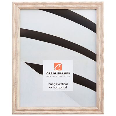 Craig Frames 200ASH 13 by 16-Inch Picture Frame, Wood Grain Finish, 0.75" Wide, Whitewash