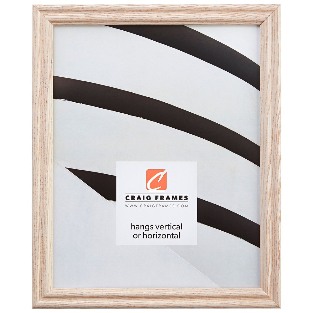 Craig Frames 200ASH 13 by 16-Inch Picture Frame, Wood Grain Finish, 0.75" Wide, Whitewash