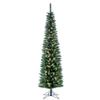 Vickerman 7.5' Durham Pole Pine Artificial Christmas Tree - Warm White LED Dura-lit Lights - Faux Christmas Tree - Seasonal Indoor Home Decor - Reliable and Durable view 1