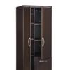 Safco Mayline APSTLDC Aberdeen Personal Storage Tower with 2 Doors and 2 Drawers, Mocha Tf view 3