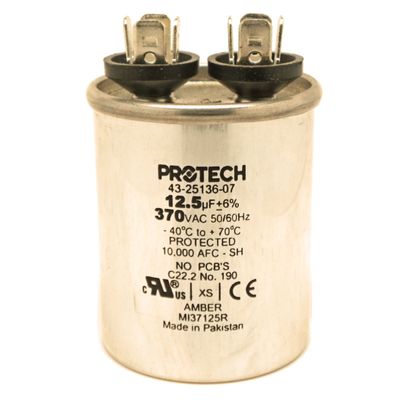 12.5/370 Single Round Capacitor