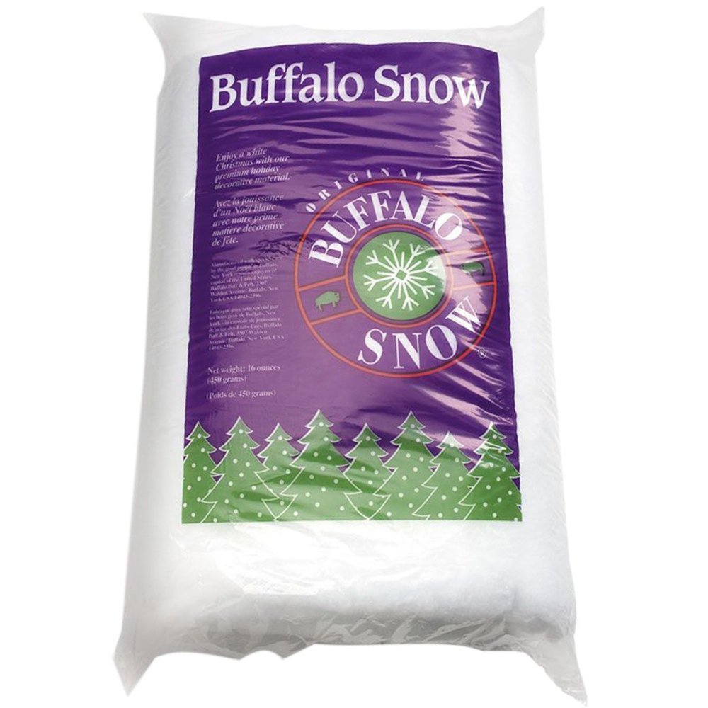 Buffalo Batt & Felt CB1339 Buffalo Snow for Christmas Decoration, 16-Ounce, White