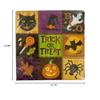 bulk buys Halloween Patchwork Dinner Napkins Set, Black/Brown/White/Yellow/Green/Purple/Orange view 2