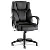 Alera Fraze Series High-Back Swivel/Tilt Chair, Black Leather view 1