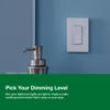 Lutron Diva LED+ Dimmer Light Switch for Dimmable LED, Halogen, and Incandescent Bulbs with Wallplate, 150 Watt, Single-Pole or 3-Way, DVWCL-153PH-WH, White view 4