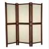 Adesso Wilton Folding Screen, Walnut Finish view 1
