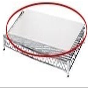 24x60 1/88220; White ABS Textured Protective Shelf Insert