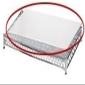 24x60 1/88220; White ABS Textured Protective Shelf Insert