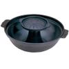 Aluminum grilled shabu pot view 1