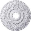 Ekena Millwork CM18RO 18-Inch OD x 3 1/2-Inch ID x 1 1/2-Inch P Rose Ceiling Medallion view 1