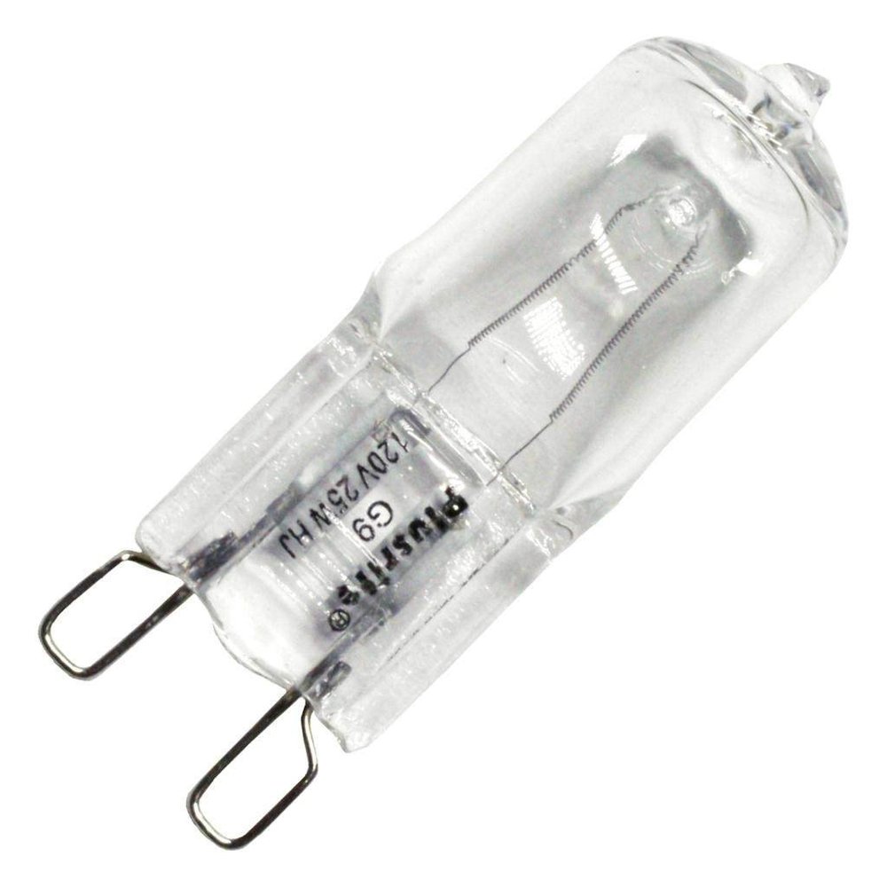 25 Watt - JCD Bi-Pin G9 - 120 Volt - Halogen Light Bulb - Plusrite H02520292802