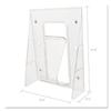 Literature Rack, Magz Size, 1 Pkt, 9-1/8 quot;x2-3/4 quot;x11-3/4 quot;, CL view 2