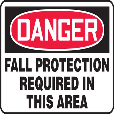 ACCUFORM OSHA Danger Safety Sign: Fall (MFPR102VS)