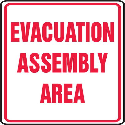 Accuform EVACUATION ASSEMBLY AREA (MFEX504VA)