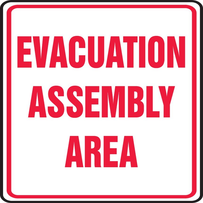 Accuform EVACUATION ASSEMBLY AREA (MFEX504VA)