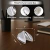 Bey-Berk Silver-Plated Fortune Cookie Keepsake, 3 Hinged Metal Paperweight, Trinket Holder with Gift Box view 2