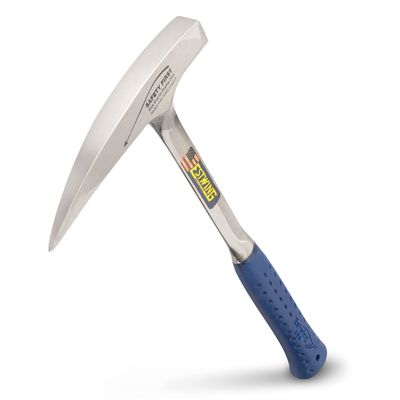 ESTWING Rock Pick - 22 oz USA Made Geology Hammer with Pointed Tip & Shock Reduction Grip - E3-23LP