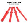OEMTOOLS 25513 Plastic Scraper Set, 4-Piece, Non-Scratch Chisel Construction Tools for Trim, Gaskets and Wheel Weight Removal view 4