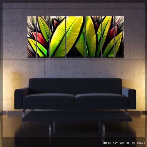 Grand Oasis Modern Abstract Metal Wall Art Painting Sculpture Decor