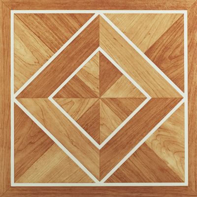 Nexus Self Adhesive 12-Inch Vinyl Floor Tiles, 20 Tiles - 12" x 12", Wood White Border Parquet Pattern - Peel & Stick, DIY Flooring for Kitchen, Dining Room, Bedrooms & Bathrooms by Achim Home Decor