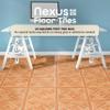 Nexus Self Adhesive 12-Inch Vinyl Floor Tiles, 20 Tiles - 12" x 12", Wood White Border Parquet Pattern - Peel & Stick, DIY Flooring for Kitchen, Dining Room, Bedrooms & Bathrooms by Achim Home Decor view 2