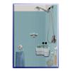 Ashton Hall 5-Piece Easy Mount Bathroom Bath Shower Set view 2