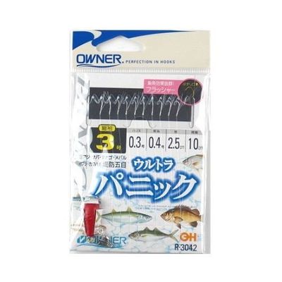 Owner R-3042 Ultra Panic 10 Pieces, White Thin Sleeves, 3-0.3, No. 0.3, 1.2 m